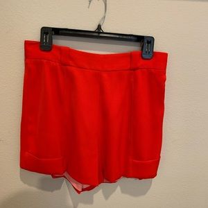 Fletch high waisted red shorts size large
